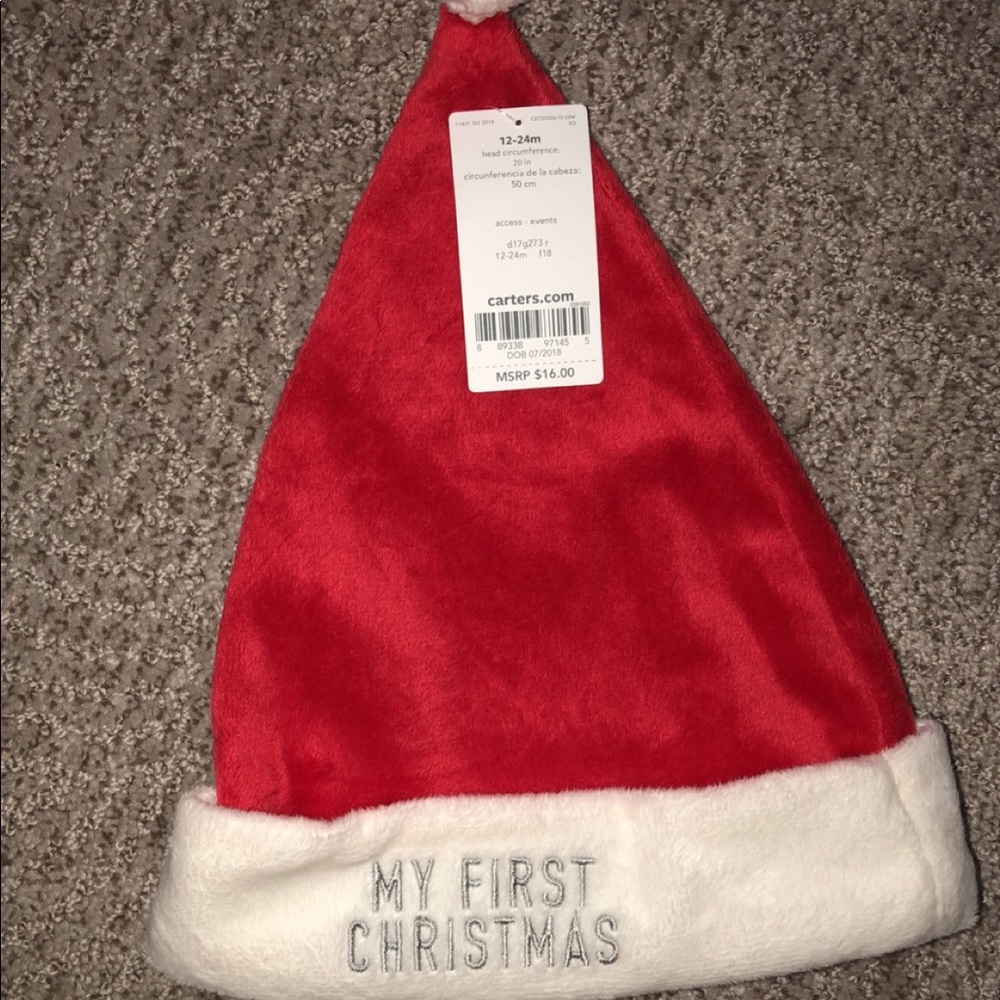 “My first Christmas” Santa hat (12-24 months)